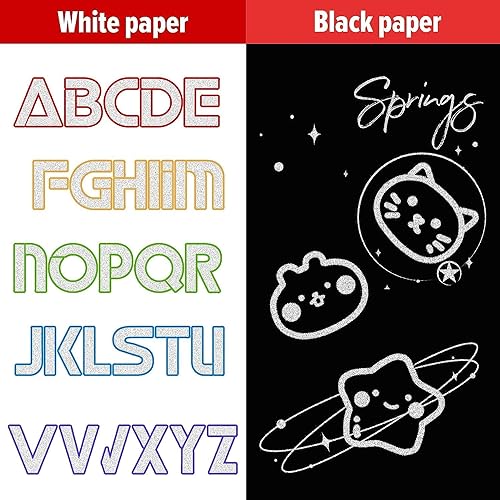 Image of FAMOUS QUALITY 12 Pc Metallic Double Line Outline Markers Glitter Pen Set for Rock Painting, Glass, Mug, Wood, Fabric, Canvas, DIY Craft with Fine Medium Tip Perfect Creative Gift Idea