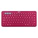 Logitech K380 Multi-Device Bluetooth Keyboard – Berry(Certified Refurbished)