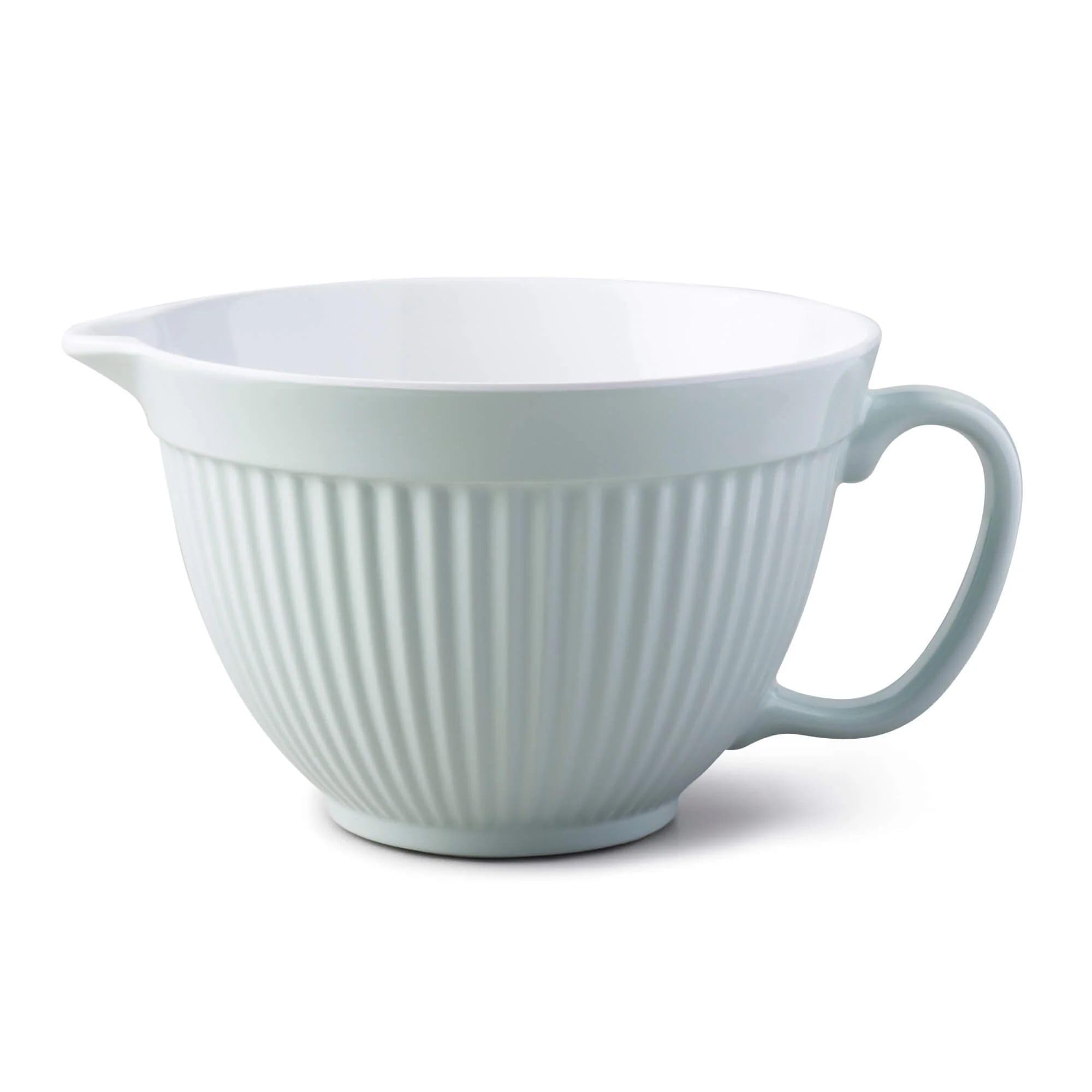 Zeal Mixing Bowl & Batter Jug, Kitchen Mixing Bowl for Baking & Cooking, Easy Pour Spout, Comfortable Handle & Non-Slip Base, Dishwasher Safe Melamine, Sage Green