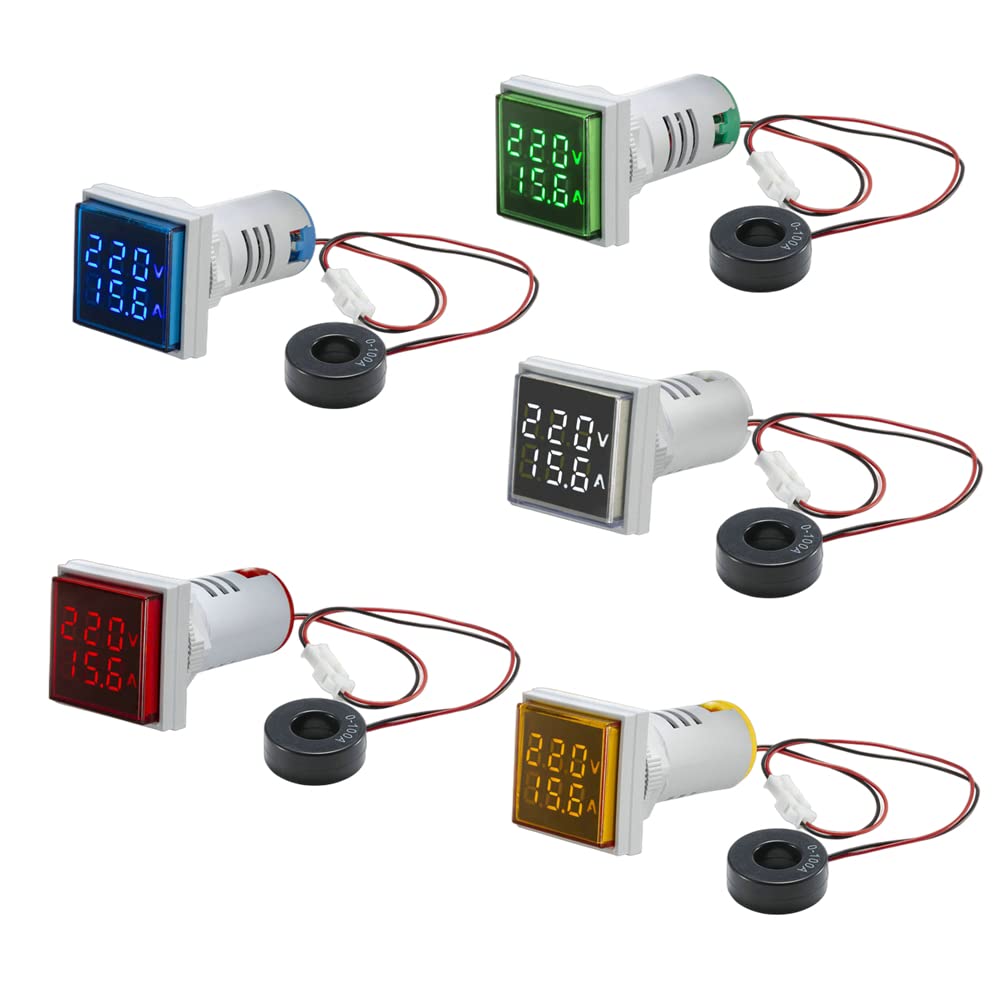 Amazon.com: AC 50-500V 0-100A Square LED Digital Voltmeter Ammeter Amazon.com: AC 50-500V 0-100A Square LED Digital Voltmeter Ammeter