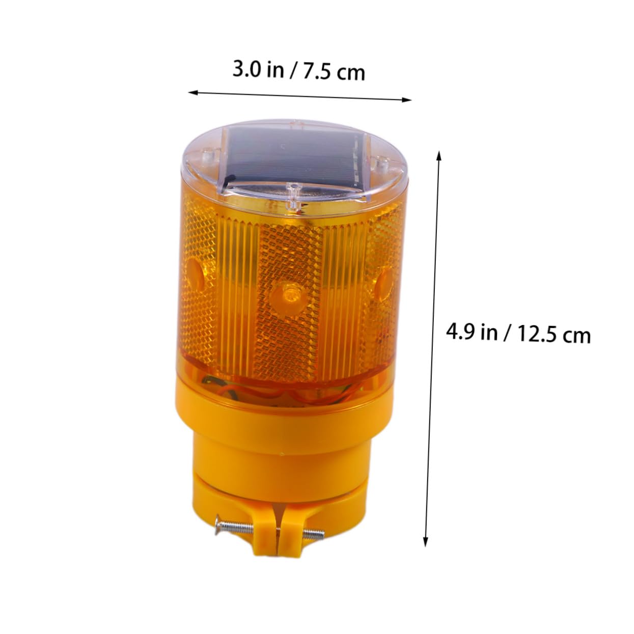 Baliza de Emergencia Solar LED Intermitente 2 Piezas Naranja Plástico