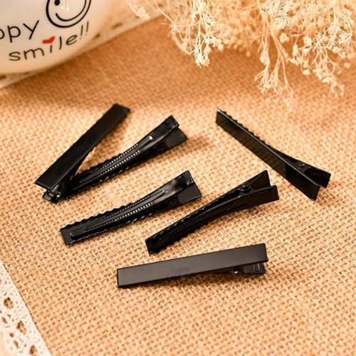 Image of NEOBABY Plain Alligator Metal Hair Clips | Crocodile Clips Styling Sectioning Hair Duck Teeth Hair pins | Curl Clips Barrettes | Craft DIY Accessories for Girls and Women's