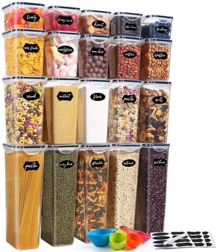 Amazon.com: Chef's Path Kitchen Storage Box – Set of 14 Airtight Food ...