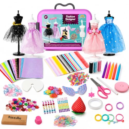 AGENTLAN Fashion Designer Kit 900+ Dress Making Kit DIY Craft Kit