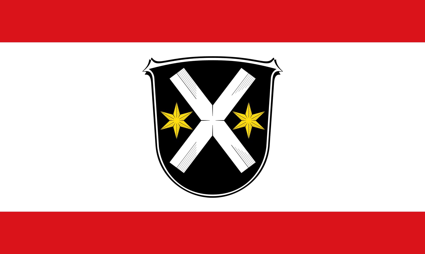 Drapeau Large Lampertheim pour pavoiser votre jardin lors des fêtes de Hesse