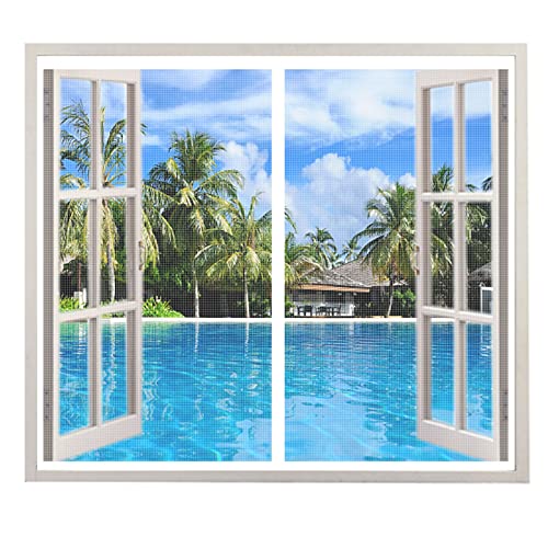 {Mosquitera Ventana Magnetica 115X120 Mosquitera LXHFSH Mosquitera Ventana Magnetica 115x120cm Adsorción Magnética Anti Mosquito Insecto Cortina, Cierra Automáticamente,...