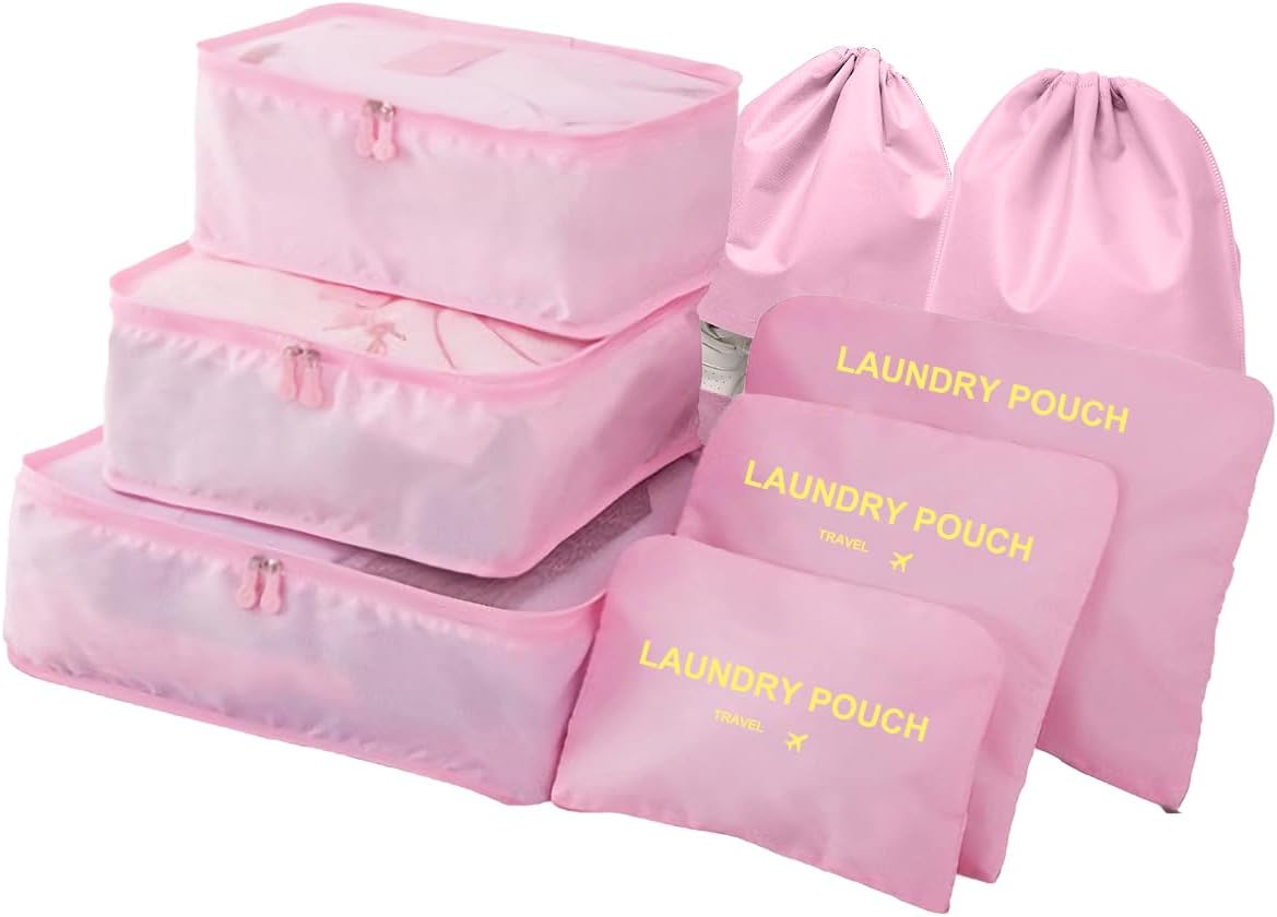Packing Cubes for Suitcases, 8 pcs Packing Cubes Luggage Organiser Bags Travel Essentials Bags for Clothes Shoes Toiletries Travel Luggage Organizers Storage Bags Packing Cubes for Suitcases, 8 pcs Packing Cubes Luggage Organiser Bags Travel Essentials Bags for Clothes Shoes Toiletries Travel Luggage Organizers Storage Bags
