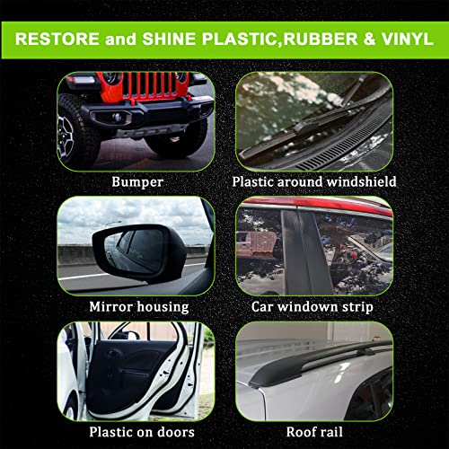 Image of FOLLOWIN Plastic Restorer for Cars, Black Trim Restorer, Ceramic Coating