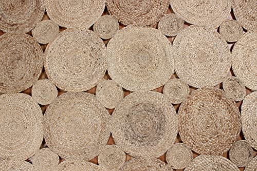 Tapis en jute naturelle tressée main 80 x 300 cm cuisine et salon - 6
