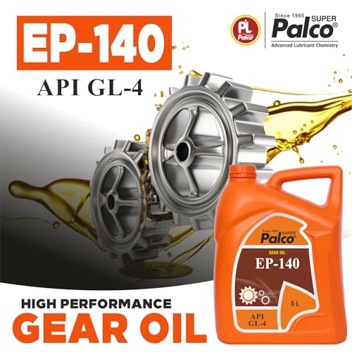 Image of PALCO EP 140 Extreme Pressure Gear Oil 5 Litre (Pack 2) | API GL 4 Gear Oil for Cars, Bus & Other Heavy Vehicle High Performance Heavy-Duty for Smooth Transmissions, Superior Protection