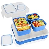 Bento Lunch Box, Genteen Large Lunch Box Containers with 3 Removable Compartments and Leak-proof...