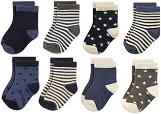 Hudson Baby baby-girls Cotton Rich Newborn and Terry Socks