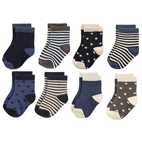 Hudson Baby baby-girls Cotton Rich Newborn and Terry Socks