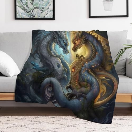 Couverture de lit dragon 150x200cm pour protéger vos canapés - 3