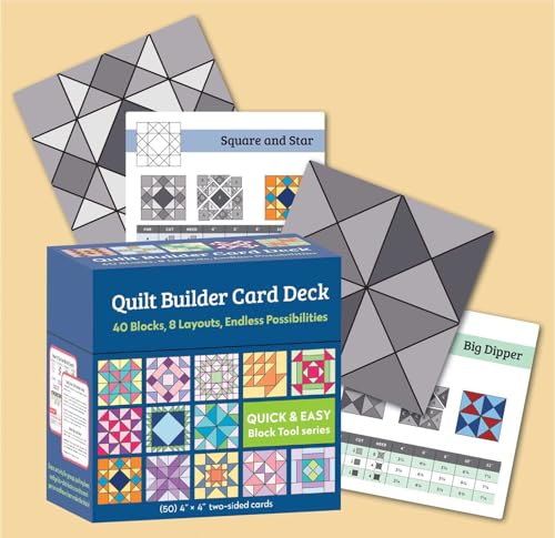 Image of Quilt Builder Card Deck: 40 Blocks, 8 Layouts, Endless Possibilities