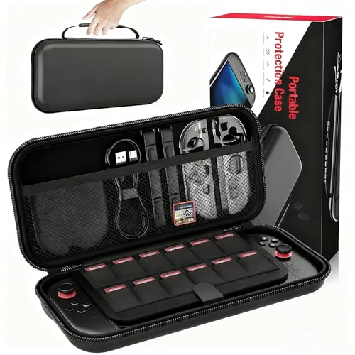 Switch 2 Carrying Case, Compatible with Switch 2 Console & Accessories, Portable Hard Shell Protective Pouch with 12 Game Card Slots, Compact & Portable image 2