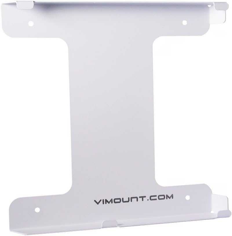 ViMount Wall Mount Metal Holder Compatible with PlayStation 4 PS4 Classic/Fat (First Version) in White Color