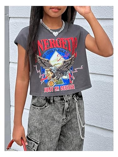 SOLY HUX Girls Summer Letter Graphic Tees Crew Neck Loose Casual T Shirts3