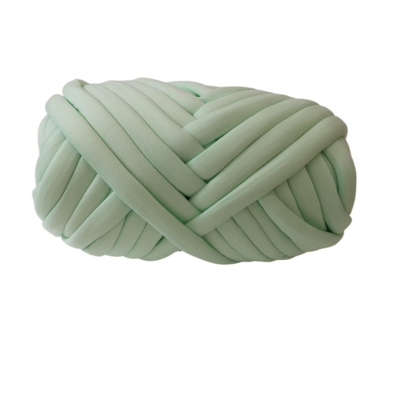 Hilo grueso para tejer a mano, hilo de felpilla, lana gruesa de arco iris, hilo de lana gruesa y súper grueso, tejido a mano, de algodón suave, para mantas de punto, lana de ganchillo (1 kg, verde