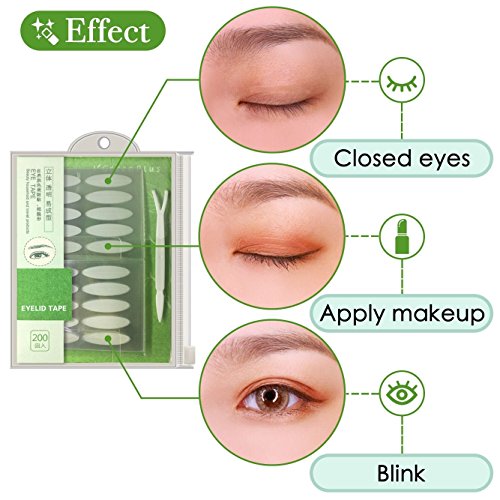 image for ZMBeauty 2 Packs/800Pcs Natural Invisible Single Side Eyelid Tape Stic