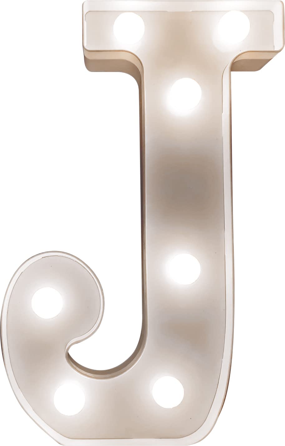 St Helens Home & Garden Battery Operated 3D LED Letter Light - Perfect for use as a Night Light or at Weddings and Parties (Letter J) — image 1