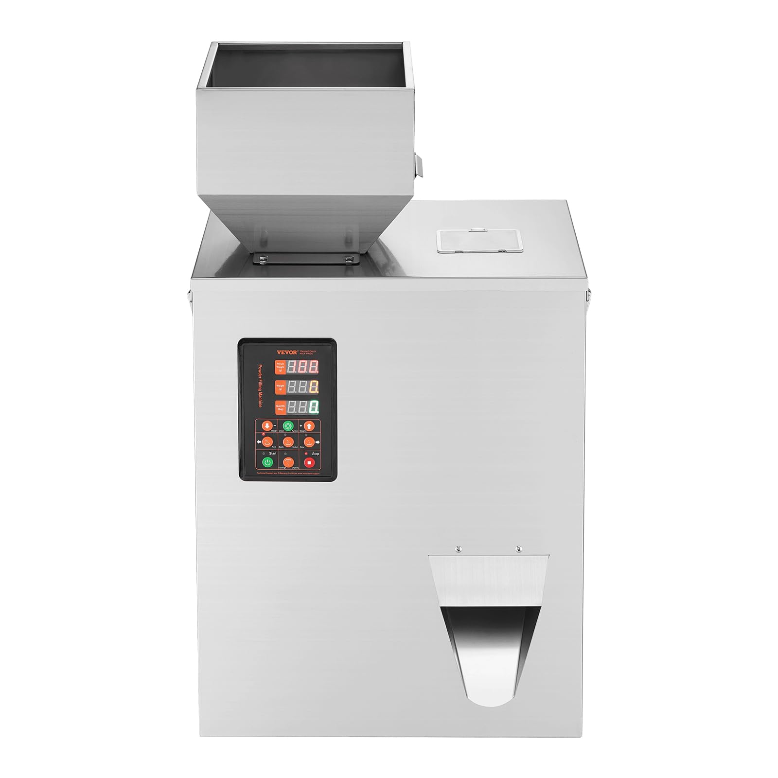 VEVOR Máquina automática de envasado de partículas, 1-100 g, Máquina envasadora de llenado de bolsitas de polvo multifunción, Llenado para semillas de té, granos, harina, frijoles, purpurina