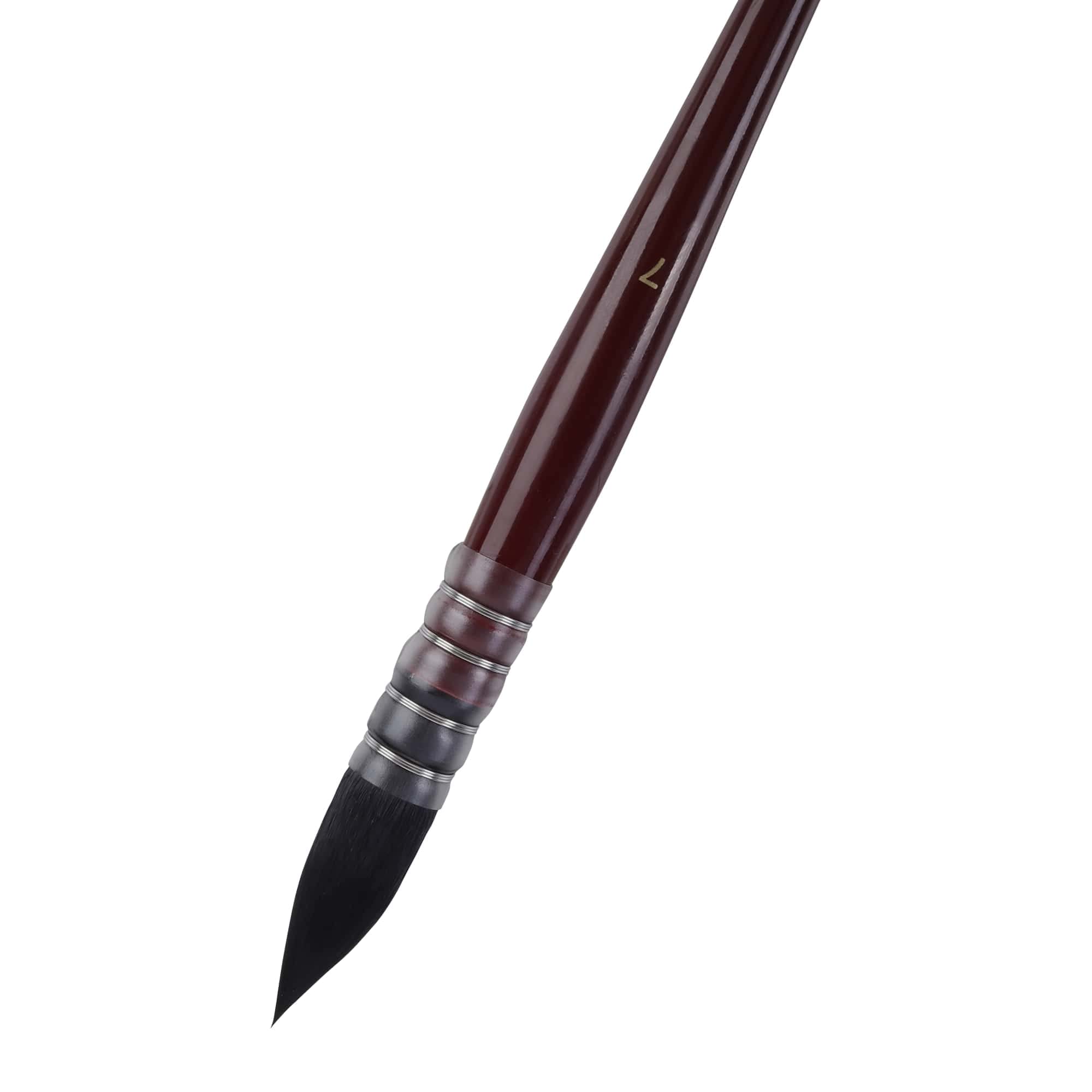 KABEER ART Pointed Synthetic Watercolor Quill Mop Brush Size 7 1