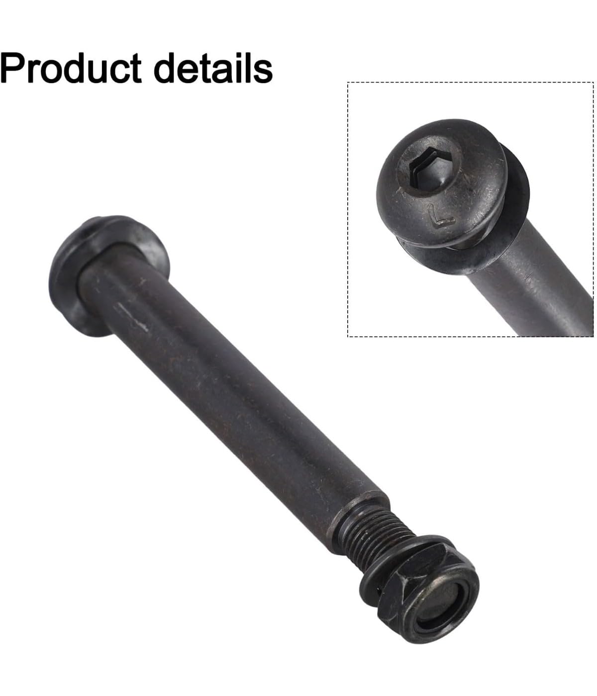 Schrauben für Heimtrainer, Ersatzschrauben, Ersatzteile für Fitnessgeräte, Geeignet für Crosstrainer und Heimtrainer, Schwarz, 2 Stück