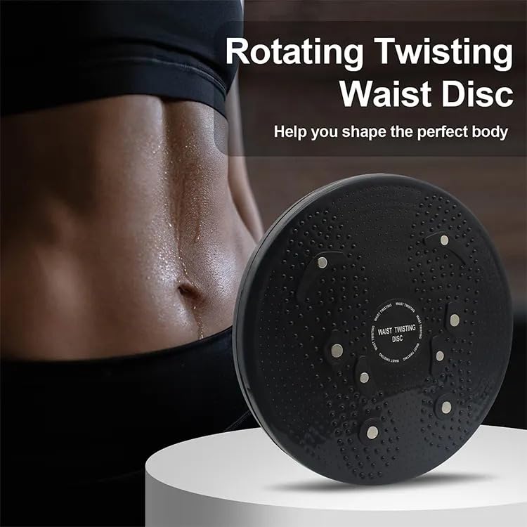 ALYV Acupressure Tummy Twister Waist Disc Abdominal ABS Exerciser Body Toner Fat Buster Oblique Workout Perfect Waist Trimmer Exerciser Home Gym Equipment For Unisex(Multicolor) |120Kg Capacity | 4