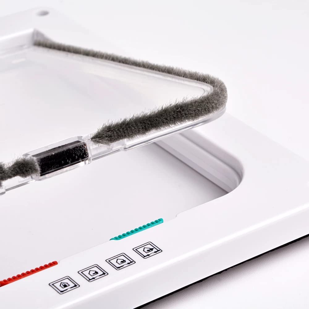 NEWFUN Gattaiola Porta Basculante per Gatti e Cani,Gattaiola con 4 Impostazioni di Bloccaggio Programmate,Entrata e Uscita Controllabile,Accesso Sicuro per Animali Domestici,20 * 19 * 5.3cm
