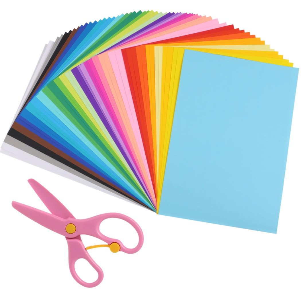 Generic Arkusze papieru w formacie A3, rysunek prezentacyjny, 60 szt., różne kolorowe neonowe tablice plakatowe z nożyczkami, duża tablica plakatowa do projektów rzemieślniczych