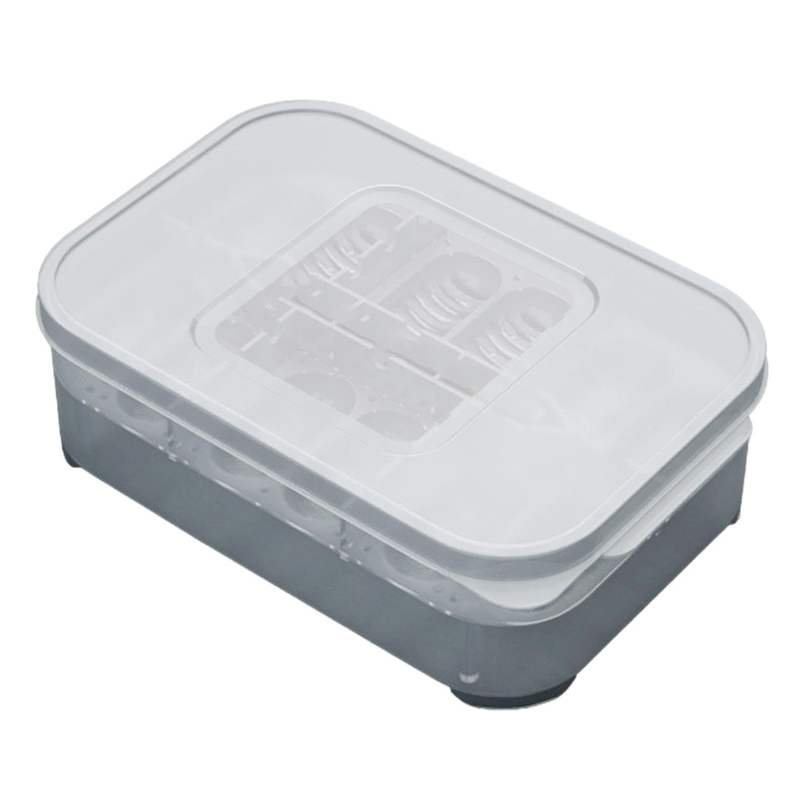 Incubadora de huevos transparente, Incubadora de huevos 12 huevos transparentes,Caja de incubación de huevos de lagartos 12 rejillas - Caja de alimentación para reptiles, jaula para lagartos, contened
