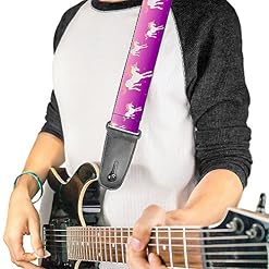 Buckle-down Sangle de guitare 34-60″ Unicorn Sparkles Purple/Pink - Les Beatles, Paul McCartney, John Lennon, RIngo Starr, George Harrison Buckle-down Sangle de guitare 34-60" Unicorn Sparkles Purple/Pink – Image 2