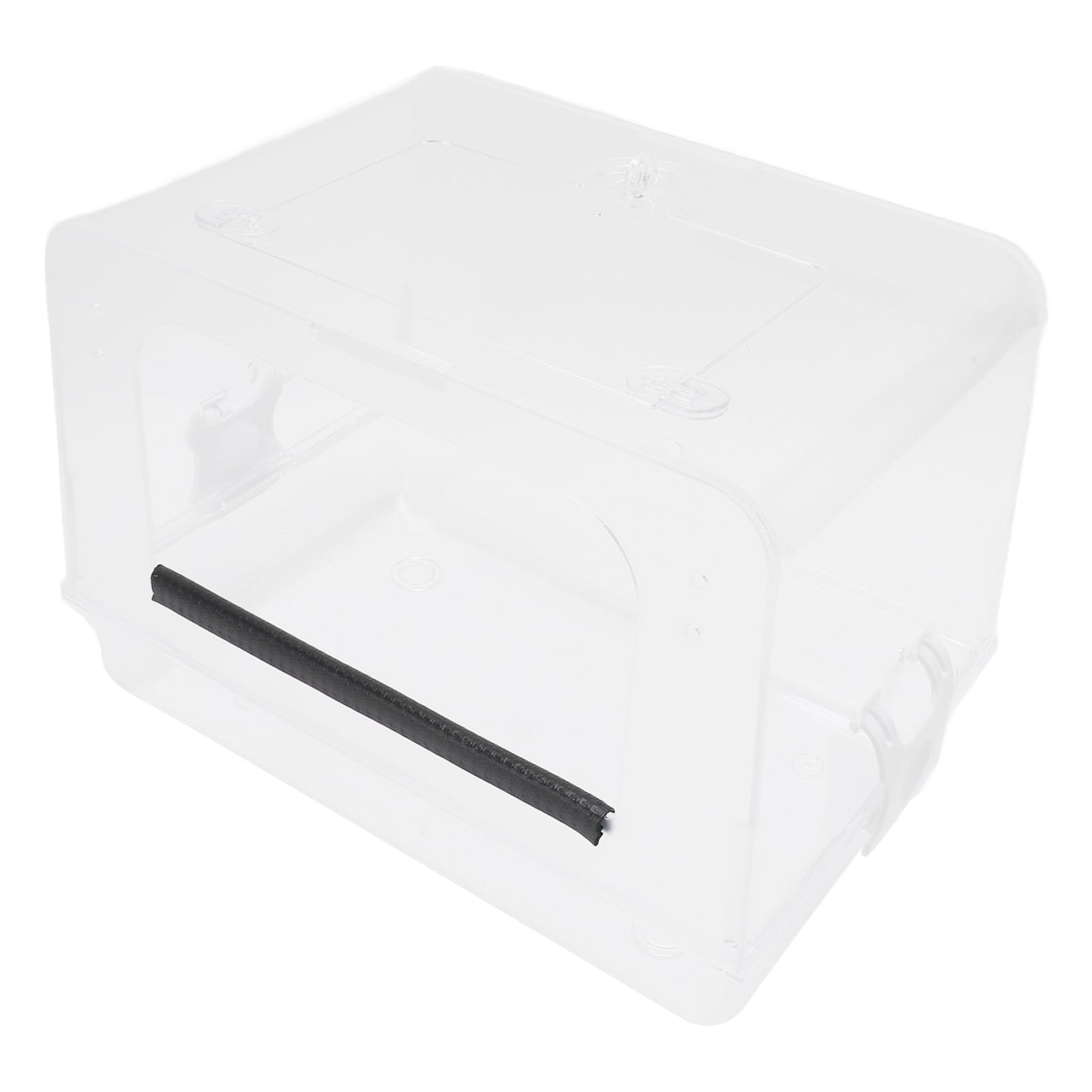Elegante Vasca da Bagno per Uccelli in Acrilico Portatile per Gabbia, Design Spazioso, Facile da Pulire, Area Giochi per Pappagalli e Pappagalli
