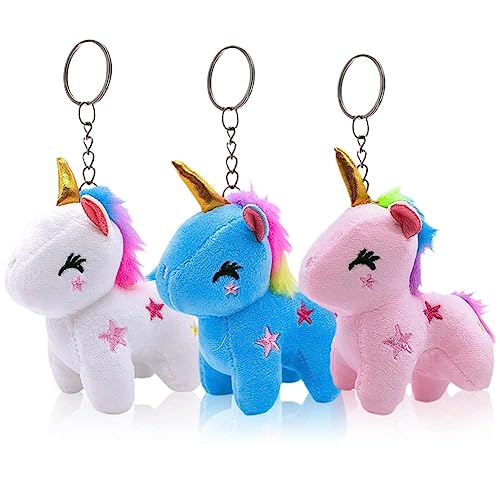 3pcs einhorn schlüsselanhänger