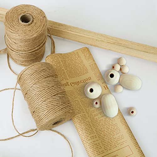 ZILucky Set of 2 Curtain Tie Backs, Natural Wood Drape Tiebacks, Window Treatment, Farmhouse Garland, Boho Decor Accessories (Primary Wood - Natural Color) - Thumbnail 6