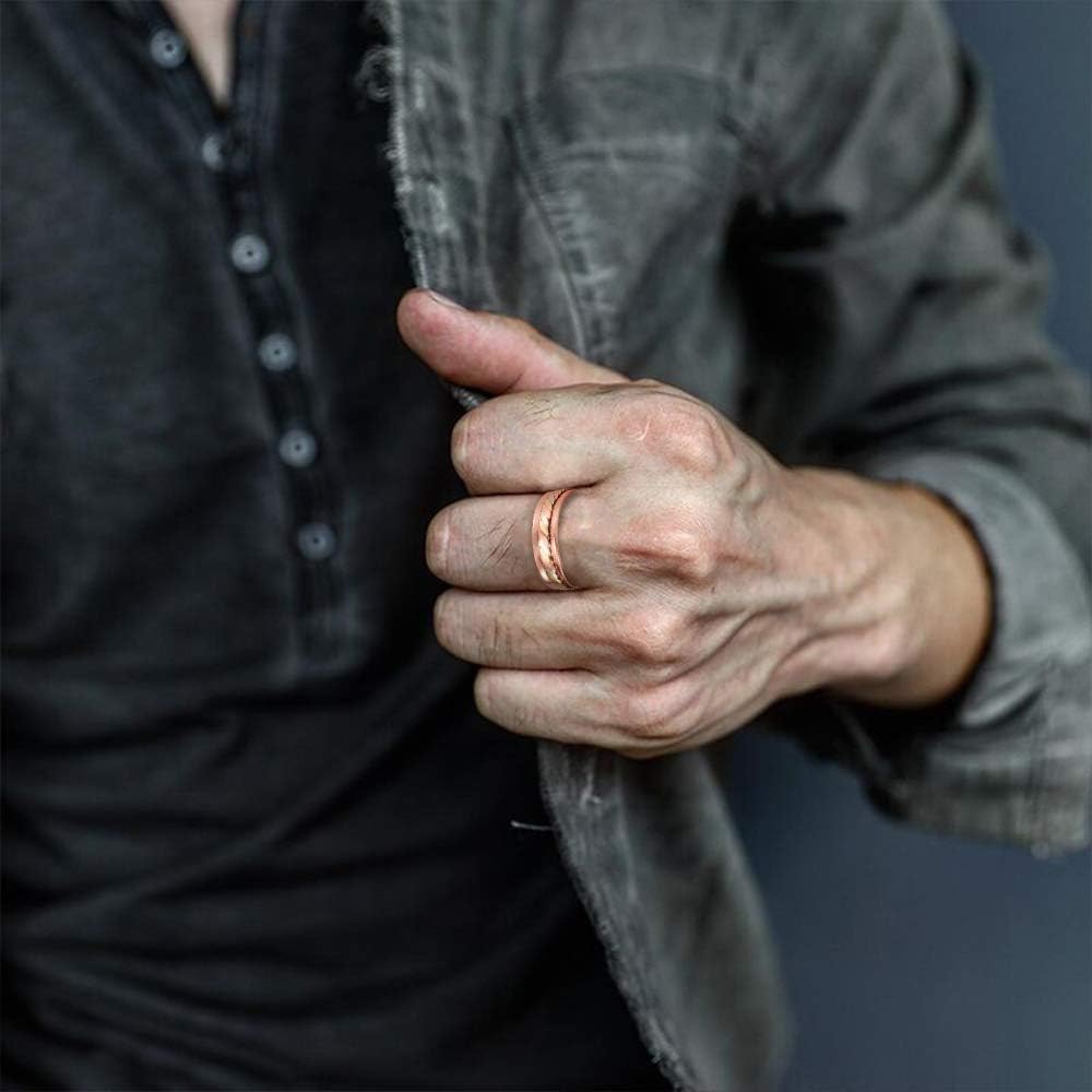 Copper Rings for Women, 2.3inch Tricolor Gold Pure Copper Applicable 3PCS Suit Ring, with Magnet Mother's Day Gift