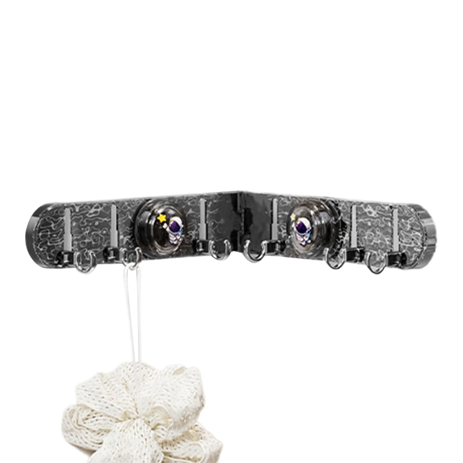 Étagère de rangement avec ventouse et crochets amovibles pour la maison