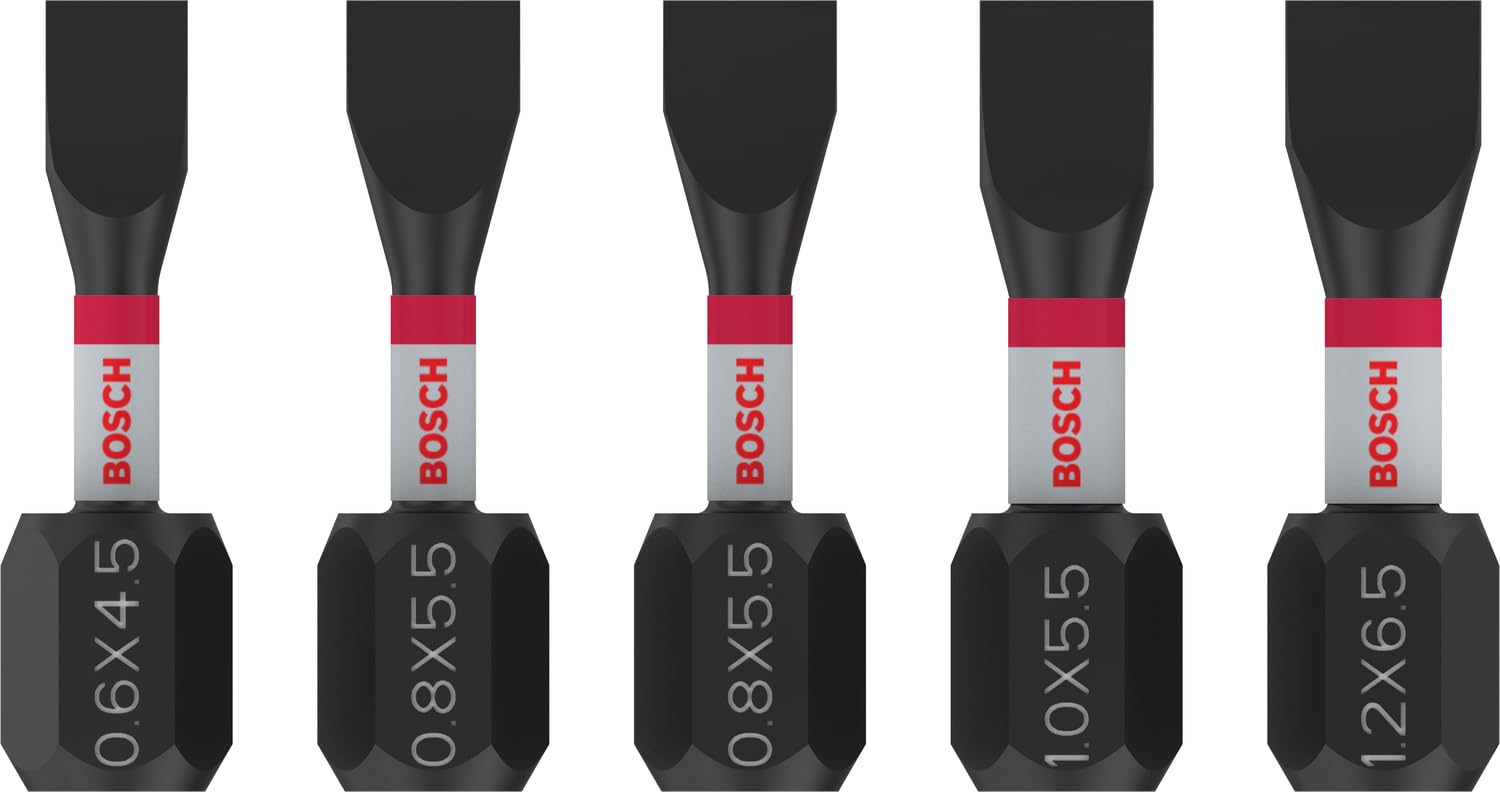 Bosch 5X Pro Slotted Impact Bit (100 X 75 Mm, Professional Accessory Screwdriver, Screwdriver)