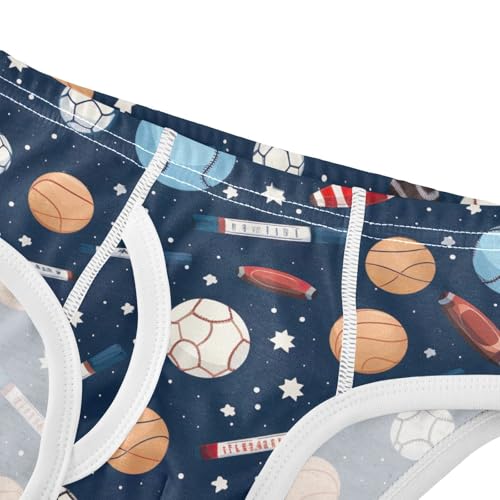 Sports Soccer Boys' Soft Cotton Briefs Children Undies Toddler Baby Kids Underwear 2T-8Y4