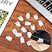 20 Pack White Rj45 Dust Cover Caps, Ethernet Port Cover Ethernet LAN Port Protector Rj45 Anti-Dust-Cover Plugs Protector Stopper Cap for Fiber Optic Copper Rj45female Fiber Terminal Slot, Silicone
