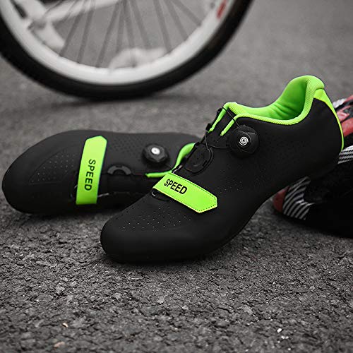 Men Road Bike Cycling Shoes Premium Microtex Shoes with Cleat Men SPD Shoes Black White Men Cycling Spinning Shoes - Thumbnail 7