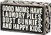 Primitives by Kathy 21325 Family- Mom Box Sign, 5" x 3", Neutral
