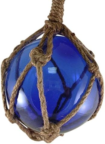 Japanese Glass Fishing Float Fish Net Buoy Tiki Decor