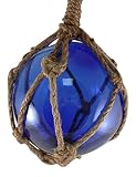 Japanese Glass Fishing Float Fish Net Buoy Tiki Decor