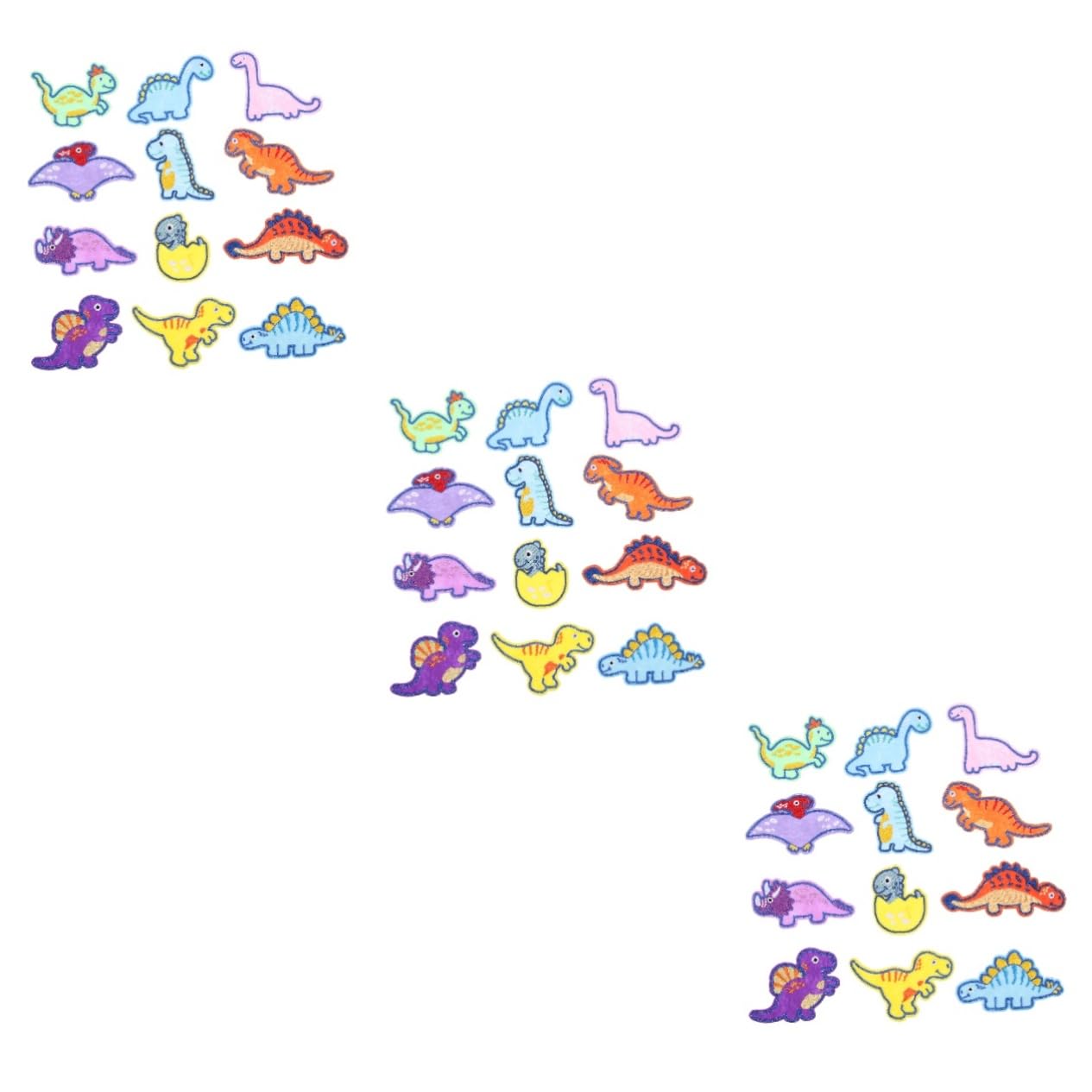 HOMSFOU 3 Pezzi Toppe Termoadesive Dinosauro per Riparazione Abbigliamento da Patches per Decorazione e Vestiti Facili da Applicare su Jeans Shirt e Giubbotti