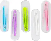 MorTime Kit de Ferramentas Portátil para Lentes de Contato com 5 Peças (Inseridor/Removidor + Pinça com Ponta Macia)