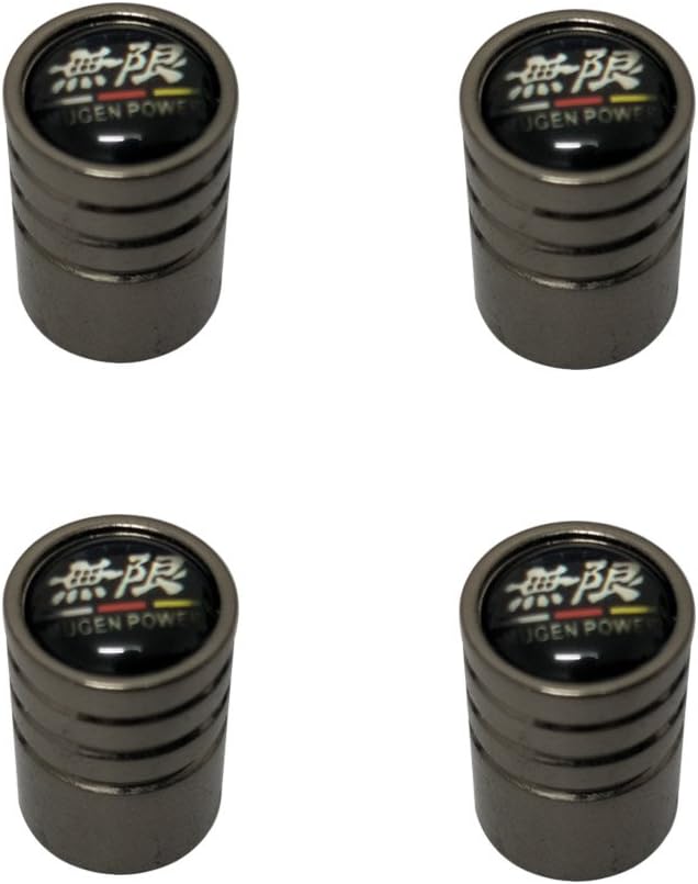 AEMULUS Black Chrome Auto Car Wheel Tire Air Valve Caps Stem Tire Decoration For Car Auto Mugen Power