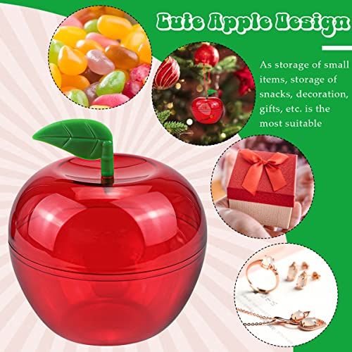 DOERDO 6pcs Plastic Bobbing Apples Filled Bobbing Apple Containers for Creative Party Favors and Festive Decorations, 3.9"x3.5" - Image 4
