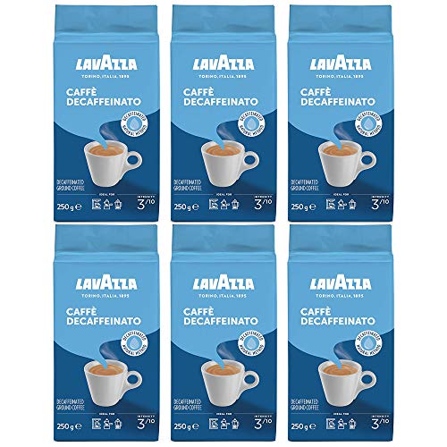 Lavazza Lot de 6 sachets de filtre à café décaféiné 250 g